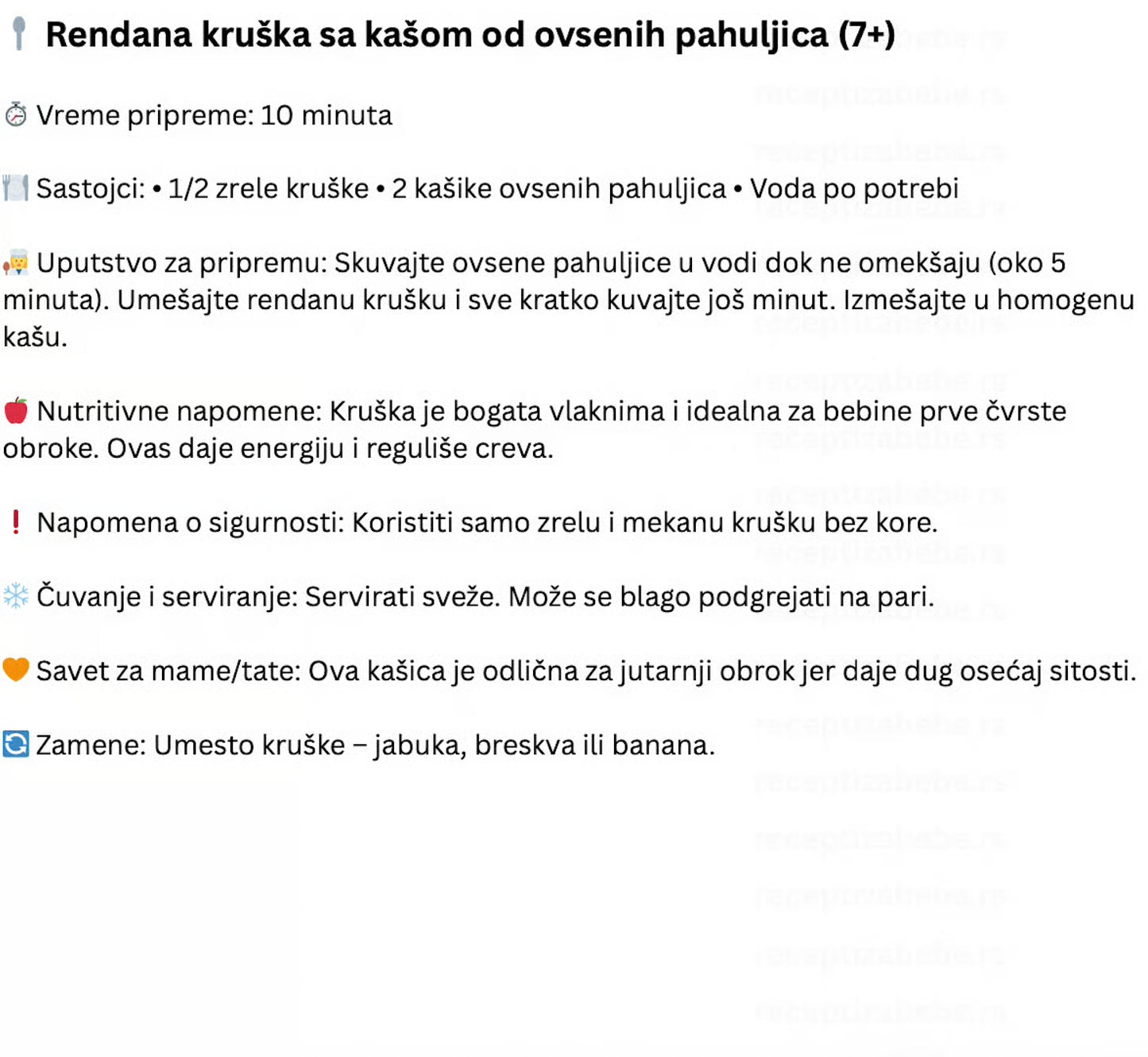 Knjige "Recepti za bebe" - uzrast od 5 do 12+ meseci